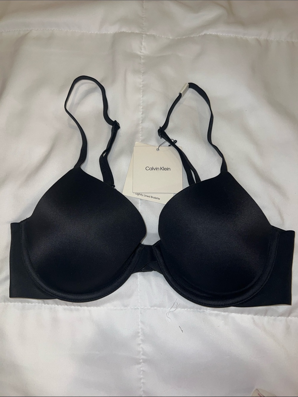 Calvin Klein Black Seamless T-Shirt Bra with Light Padding